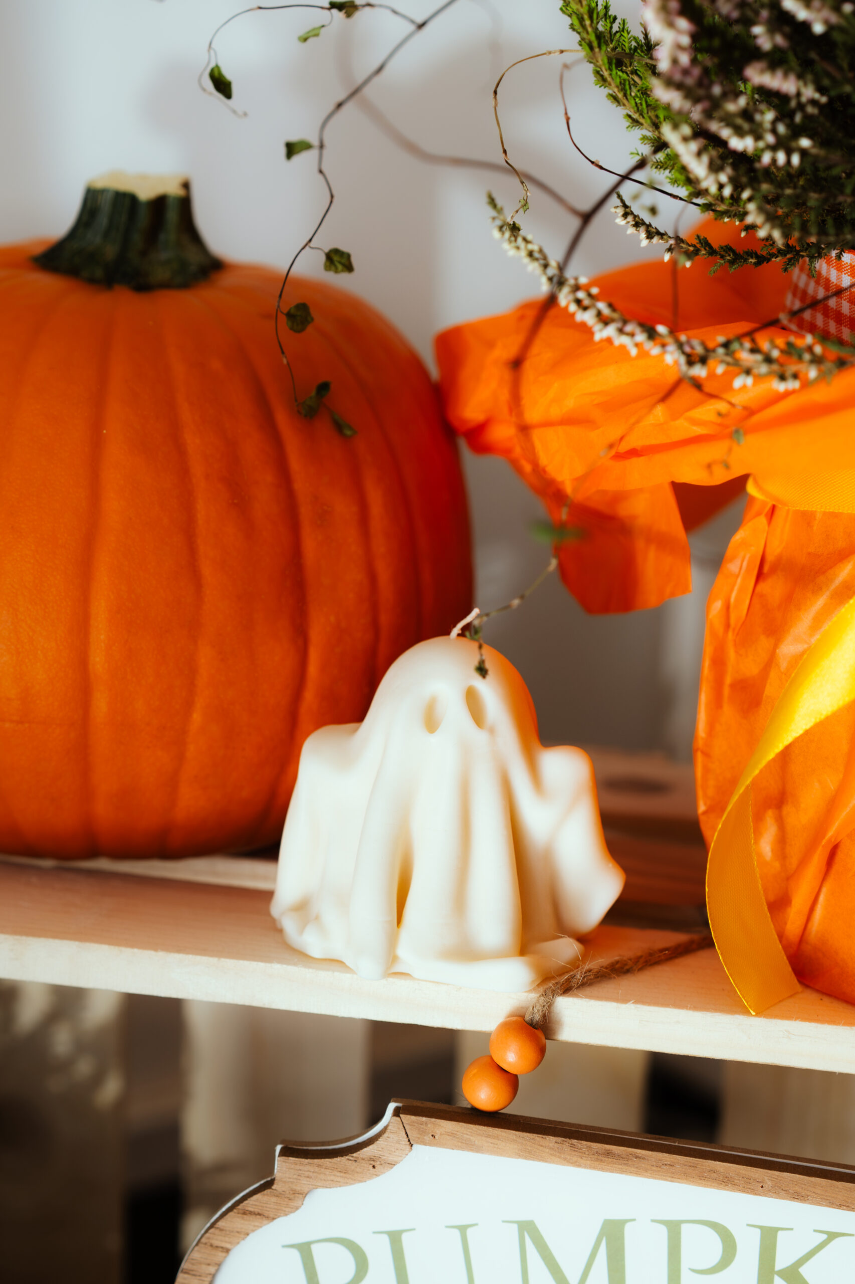 Halloweenowa Świeca Duszek